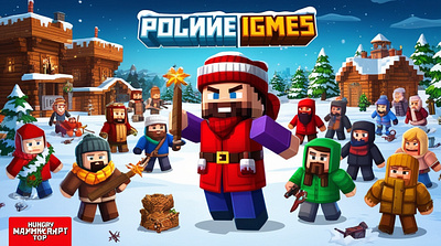 MineCraft Preview YT, Polnne igmes server graphic design illustration