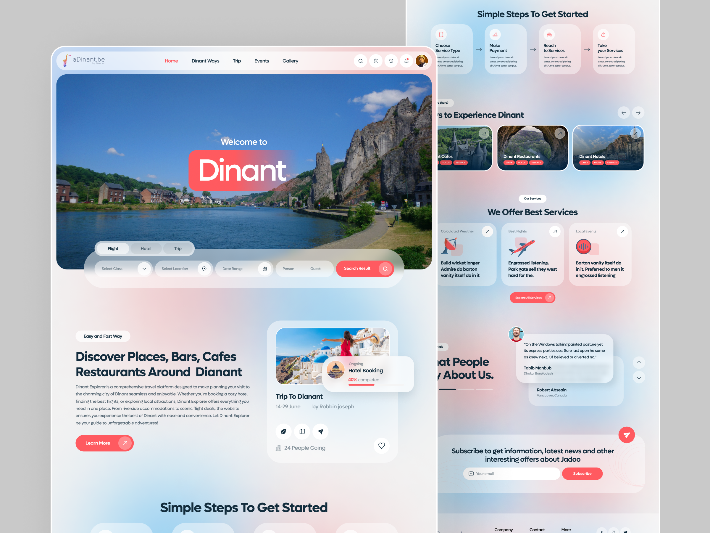 Example of Website UX/UI Design