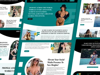 Onlyfans Agency website Design | Landing Page Design design figma illustration onlyfans onlyfans agency onlyfans agency website onlyfans agency website design onlyfans marketing agency ui website design