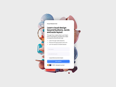 Enrolment Form class confirmation modal devdock enrolment form learning minimal minimalism modal form modern ui popover popup product design table userinterface waitlist