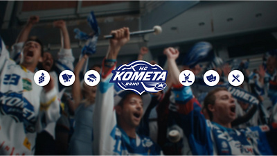 Kometa - digital rebrand animation banners brand branding clean czech design graphic design hockey illustration minimalistic online social media team typography vector