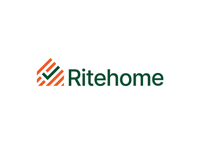 Rite home logo design brand identity branding good home logo logo logo design minimal modern real estate right tick