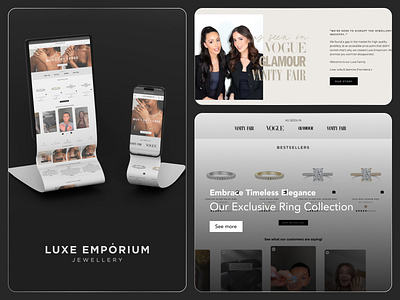 Luxe Emporium: Elegant Shopify Website Design custom shopify theme e commerce uiux elegant e commerce fast loading pages high end branding intuitive navigation luxury brand website minimalist web design mobile responsive site modern website design online luxury store premium fashion website product catalog design product page optimization seamless shopping experience secure checkout shopify expert design shopify website design upscale shopping website redesign