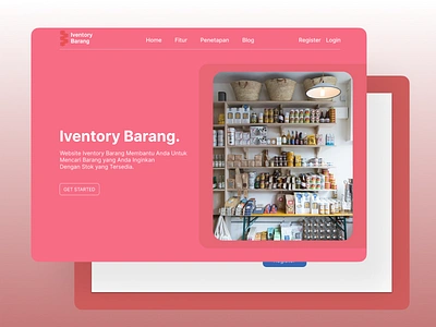 Website Inventory Barang branding graphic design ui