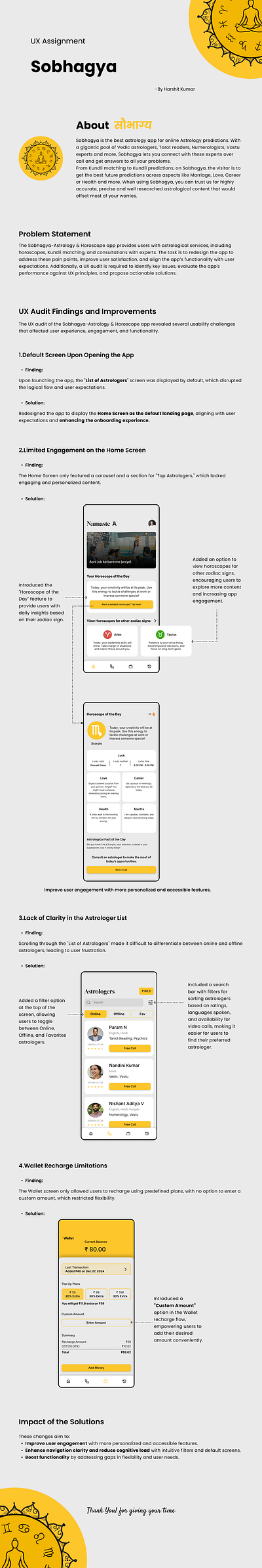 UX Assignment: Astrology Mobile App astrology branding design design process figma graphic design interview assignment typography ui ux