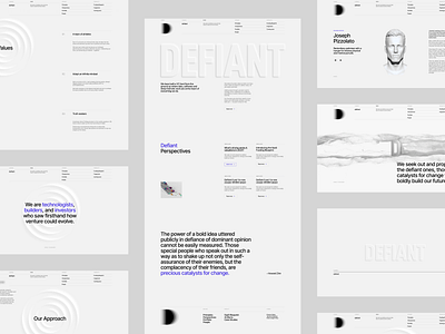 Defiant VC UI clean design landing page layout minimal vietnam web design website