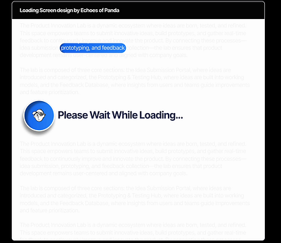 Interactive loading screen with a spotlight effect that reveals animation beautiful demanding design ecommerce landing page loading product section ui ux video