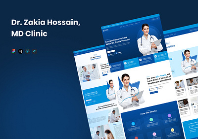 Dr. Zakia Hossain, MD Clinic developer ui ux website