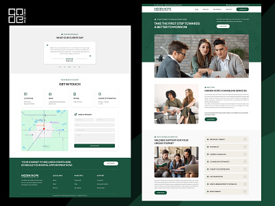 Modern Web Design & Development For Counseling Services counseling service design elementor figma graphic design photoshop services ui ux web design web development wordpress