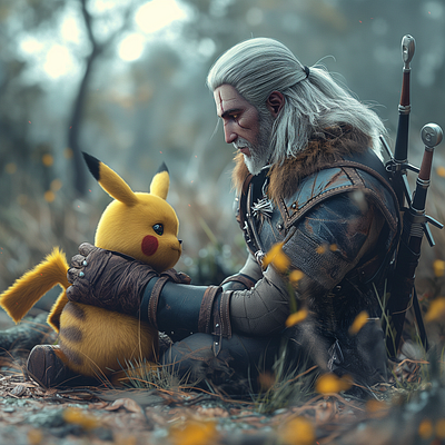 Pókemon Meets The Witcher - 3D 3d 3dsmax animation arnold graphic design