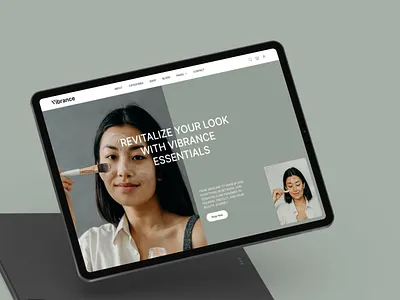 Vibrance - Retail & E-Commerce Website Template beauty builtwithtemplate cosmetic store cosmetics cream e commerce hero e commerce landing e commerce landing page e commerce website fragrance luxury madeinwebflow madewithwebflow makeup product skin spa webflow wellness store women