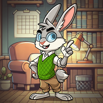 Professor Bunny custommascot