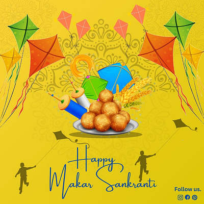 Happy Makar Sankranti 🪁🪁.. ads app design banner design branding business card festival post graphic design icon design logo poster design social media post thumbnail design ui visual identity