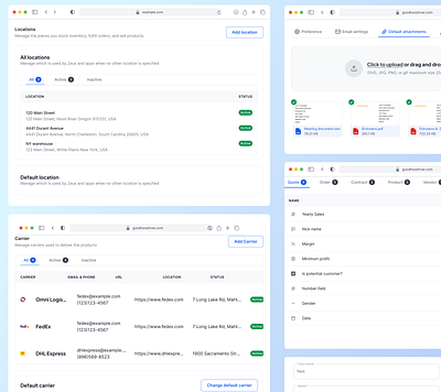 Account Setting UI V2 product design saas settings ui