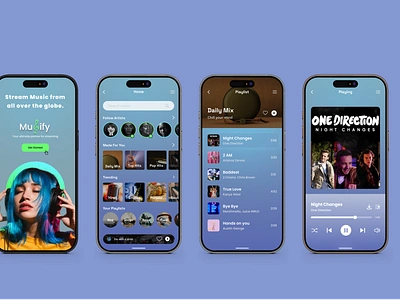 Musify app appdesign branding dribbbleshot latest musicapp new trending ui