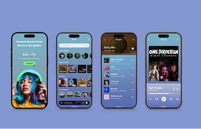 Musify app appdesign branding dribbbleshot latest musicapp new trending ui