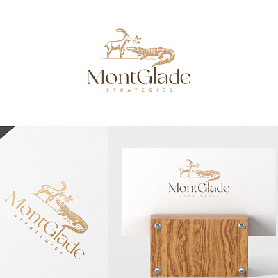 Hand-drawn logo design and branding aligator animal brand guidelines branding characters design goat golden graphic design hand drawn handdrawn illustration logo logo design luxury mascot painting premium