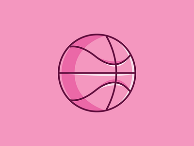 Basketball illustration ball ball illustration ball logo basket basket illustration basketball basketball ball basketball icon basketball illustration basketball logo dribbble hello dribbble icon illustration logo pink basketball pink illustration