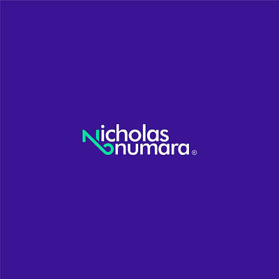 Nicholas Onumara logo app branding cool colors design graphic design illustration logo modern logo on personal branding personal logo typography ui ux vector