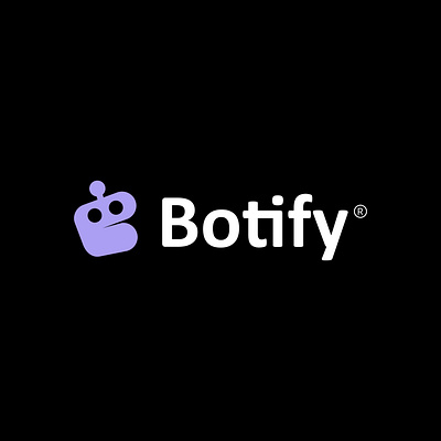 Botify logo black bot branding icon logo modern logo new noteworthy product design purple tech typography uiux web 3 logo