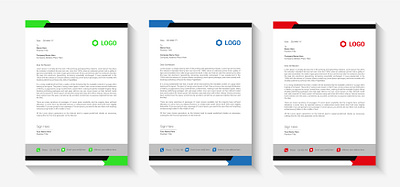 Corporate modern letterhead design bundle template app branding design graphic design illustration logo typography ui ux vector