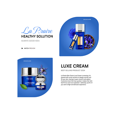 Design for skincare products branding graphic design ui