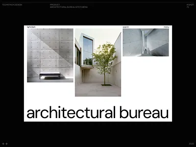 Architectural Bureau's Site Menu animation design interaction menu ui ui design web web design webdesign