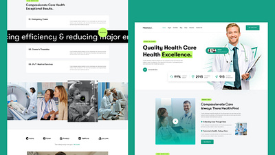 Healsoul. - Medical Website Desgine animation graphic design portfolio ui