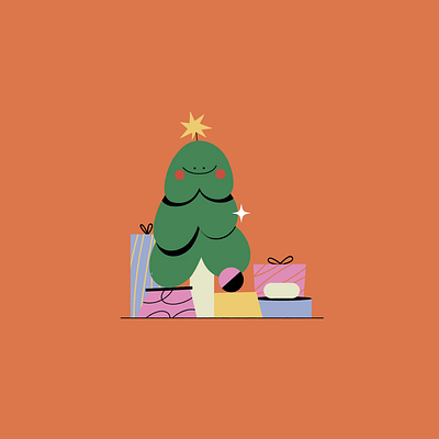 Happy Holidays! adobe after effects animation christmas holidays illustration loop animation mograph motion motion graphics new year procreate transition