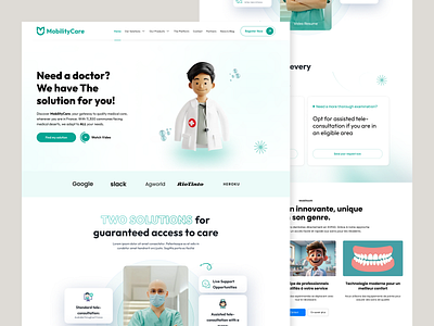 Mobilitycare Landing Page Design dashboard design figma landing page responsive design screenshot ui uiux ux web design website