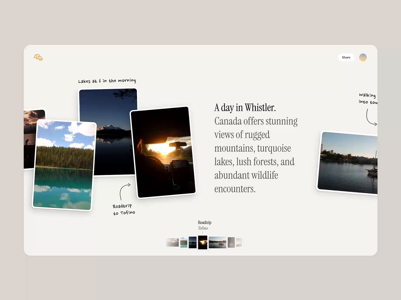 Memory Lane — Timeline v2 by Jomo on Dribbble