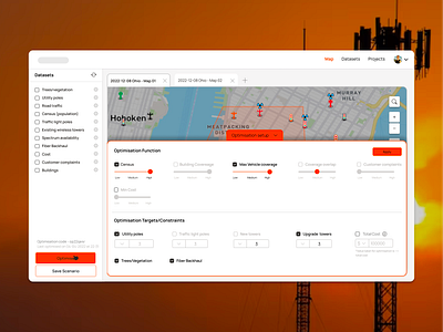 Optimization Map for Cellular Network Planning