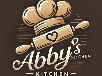 abby`s kitchen graphic design logo