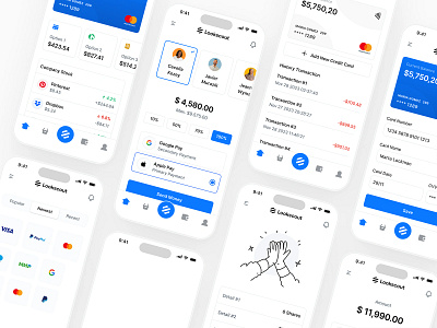 Mobile Banking - Lookscout Design System android app design design system figma ios lookscout mobile modern responsive saas ui