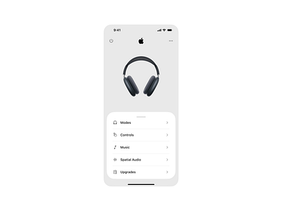 AirPods Max apple design mobile ui