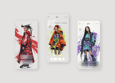 Nike Clothing App Design branding design graphic design illustration ui ui design ux