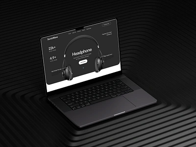 Headphone - Ecommerce landing page e comaors landing page e comors figma headphonew landing page landing apge landing page real estate landing page tag tracel landing page ui ux