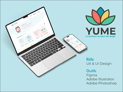 Yume Prototype - UX Design graphic design logo prototype ui user experience ux design wireframe