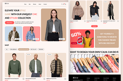 Fashion Store Website Design – Modern, Trendy, and User-Friendly animation branding design graphic design illustration logo typography ui ux web