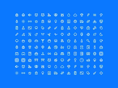 Outline Icons - Lookscout Design System clean design icon set icons layout lookscout ui user interface ux vector