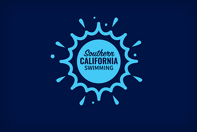 Southern California Swimming Primary branding design identity logo olympics sports swimming water