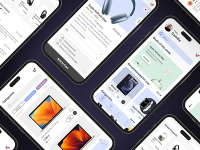 Marketplace App - UI Mobile Design app design figma graphic design marketplace marketplace app mobile app mobile design ui ui design
