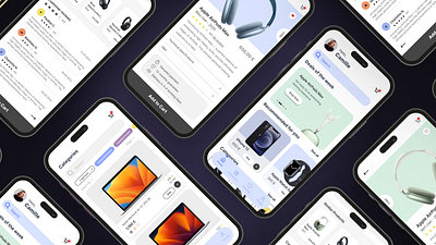 Marketplace App - UI Mobile Design app design figma graphic design marketplace marketplace app mobile app mobile design ui ui design