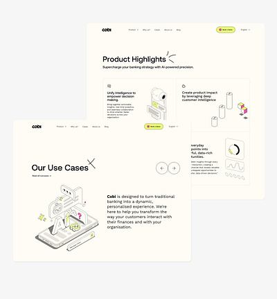 Cobi / Landing Page branding illustration landingpage logo ui ux webdesign