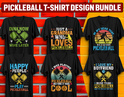 Pickleball T-Shirt Design Bundle bulk t shirt design custom t shirt custom tee shirts design a t shirt design your own shirt gaming t shirt design graphic design holyday t shirt pickleball t shirt pickleball t shirt design pod business t shirt design tshirt tshirt design