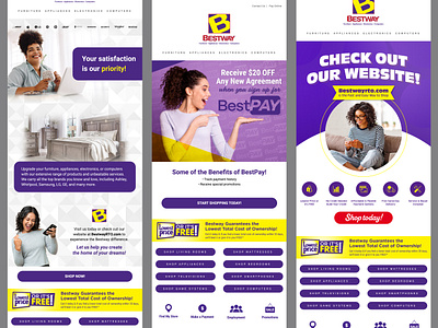 Bestway - Emails branding emails graphic design