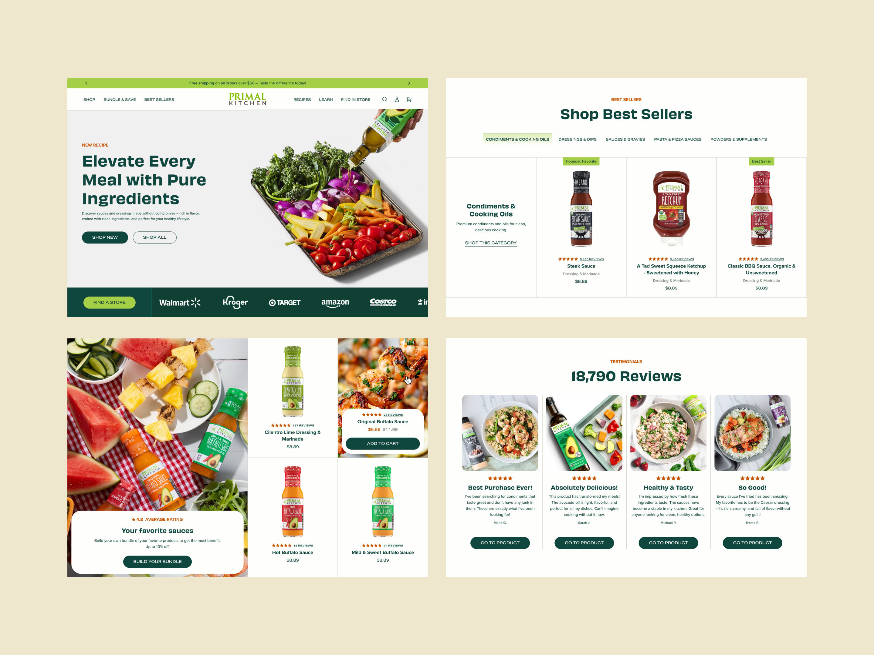 Example of Shopify Site + Brand Refresh (Food/Bev)