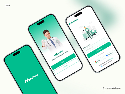 Medinow Signup Page mobile app clean ui login page login ui sign in ui signup ui ui uiux visual design