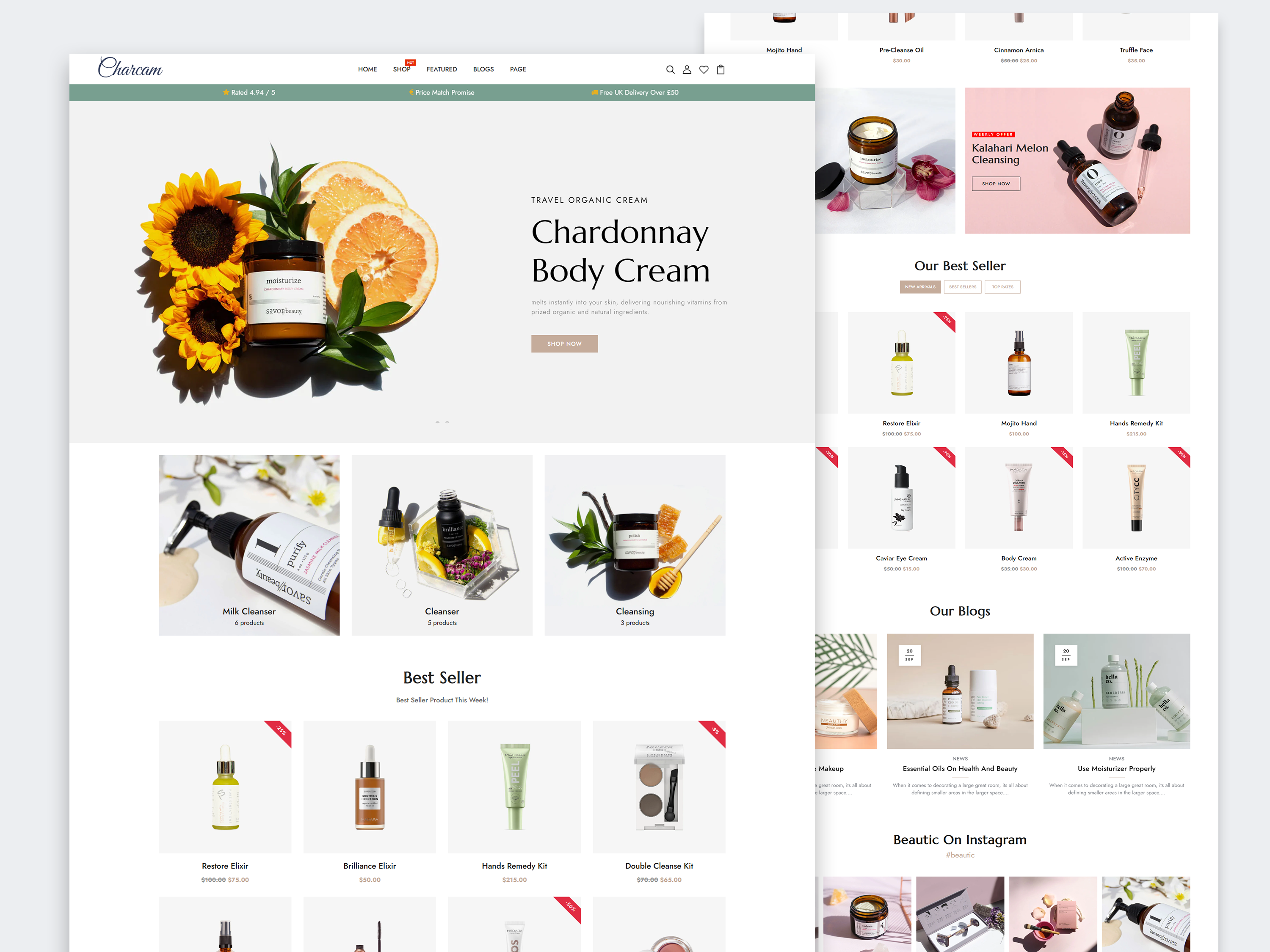 Example of Shopify Ecommerce  Online Store Website