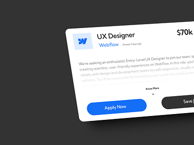 Daily UI 50 - Job Listing dailyui design figma product design ui ux